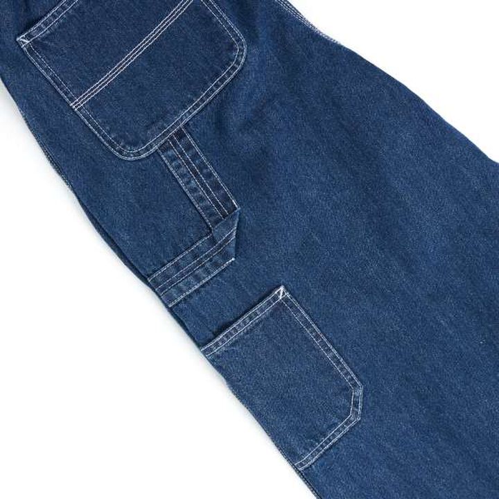 Denim Painter Pants with Colorful Stitching,Black, medium image number 12