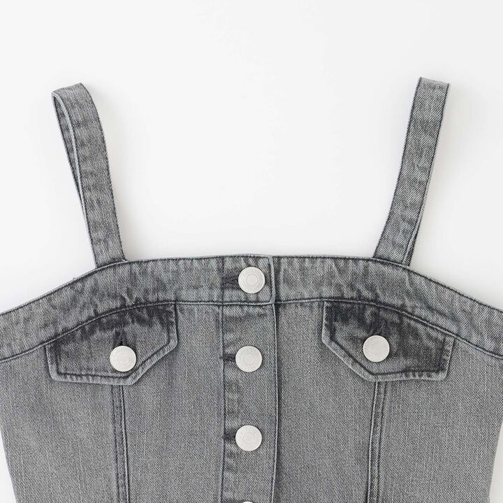 [LTXC] Denim Pants and Bustier Set,Black, medium image number 6