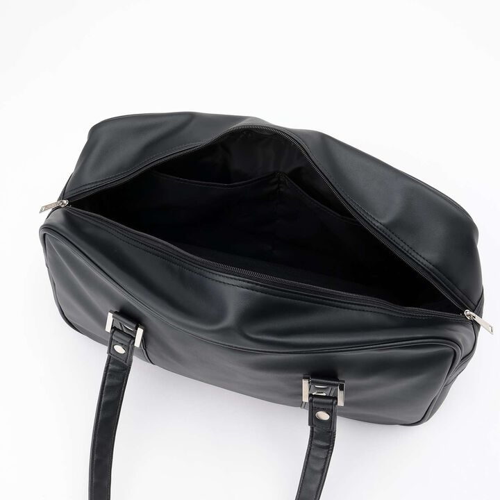 Synthetic Leather School Bag,Black, medium image number 7