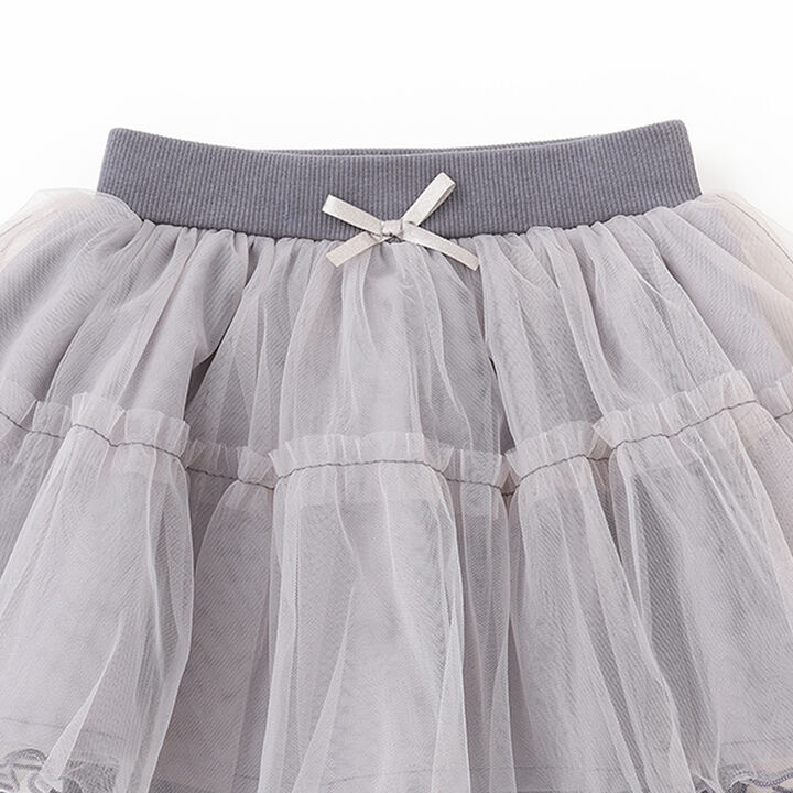 Tulle Skirt with Leggings Set,Blue gray, medium image number 3