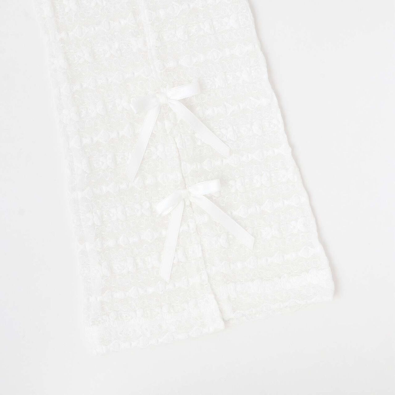 Tiered Skirt & Lace Pants Set,Ivory, large image number 8