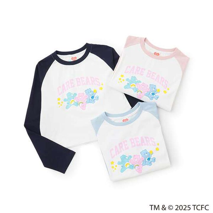 [Care Bears] Raglan Cropped Long-Sleeve T-Shirt,Navy, medium image number 8