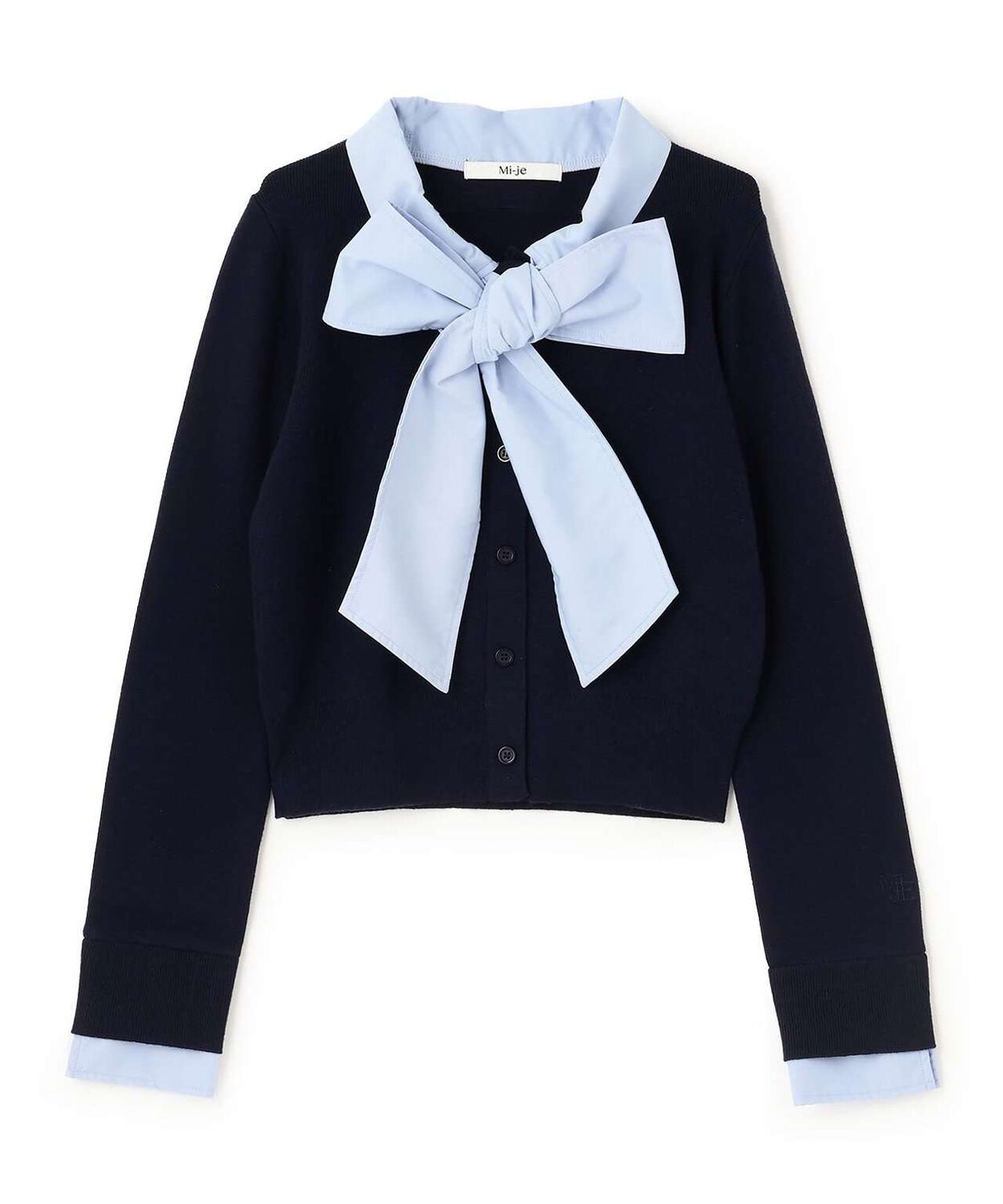 Ribbon Knit Pullover [Korean Fashion],Brown, large image number 4