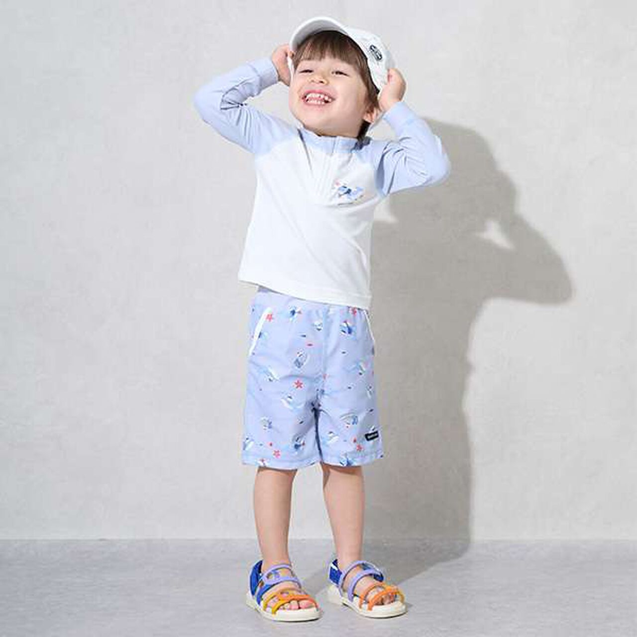 [SWIM] Boys Swim Assortment Outfit Set,Light blue, large image number 0