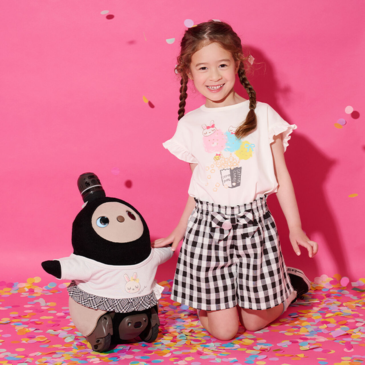 KP×LOVOT Bunny Motif Tunic,Light gray, large image number 4