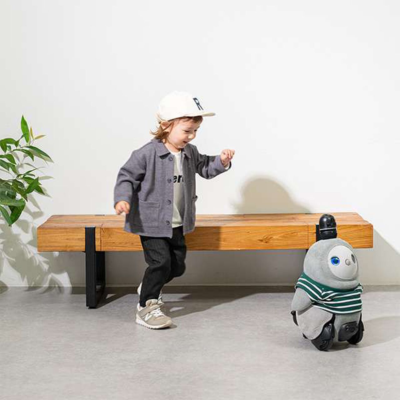 petit main × LOVOT Pocket Stripe T-Shirt,Navy, large image number 11