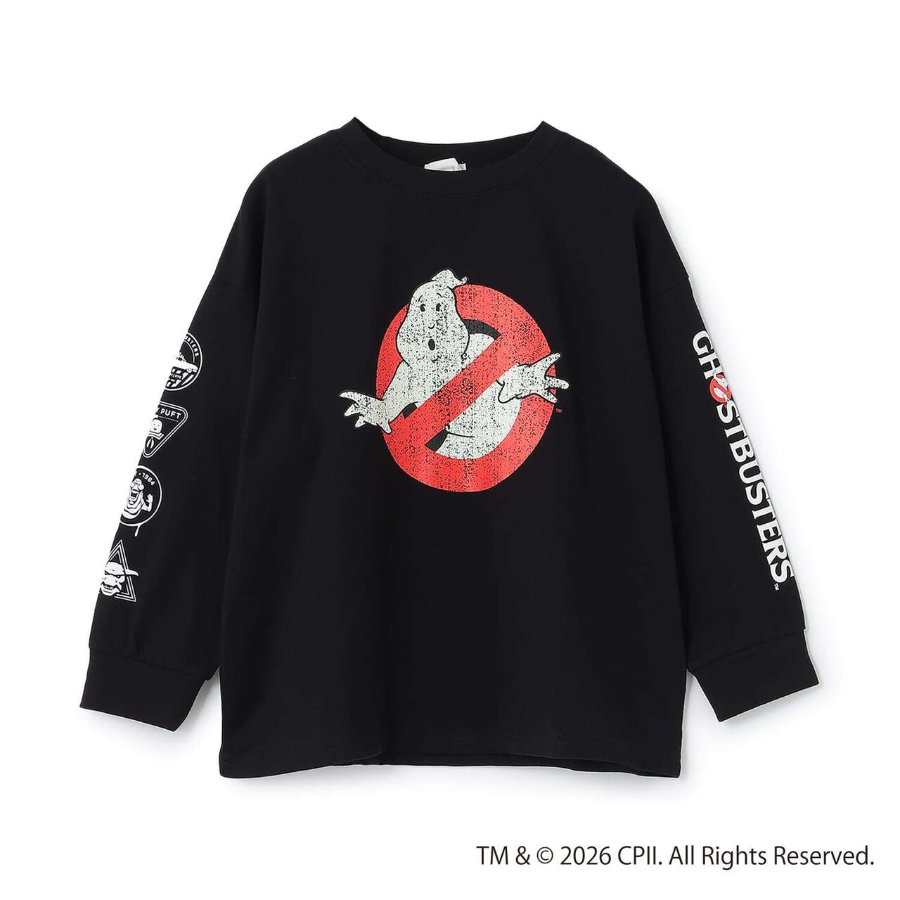 [Ghostbusters] Phosphorescent Logo Long-Sleeve T-Shirt for Boys Kids,Ivory, large image number 12