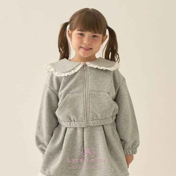 [Lycee Mine Ballet Series] Coordinatable Setup Sailor Collar Full-Zip Sweatshirt,, medium