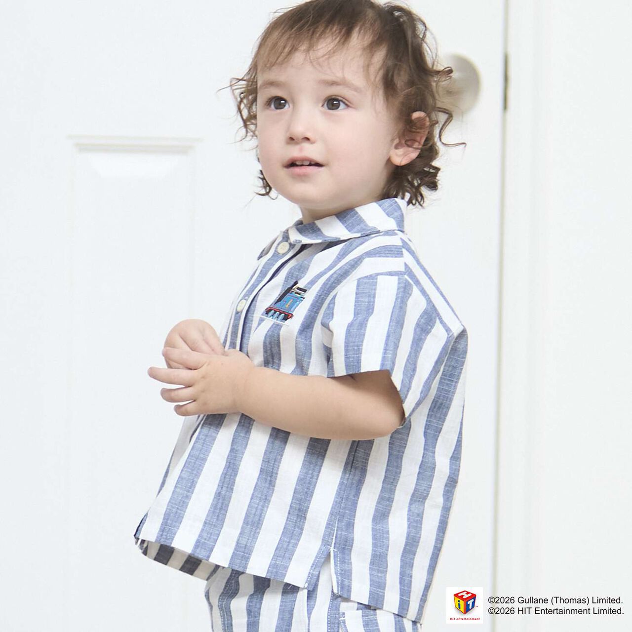 [Thomas the Tank Engine] Short-Sleeve Shirt,Pearl white, large image number 6