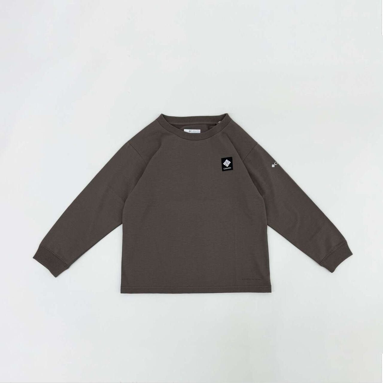 [Columbia] Kids Black Graphic Long Sleeve T-Shirt,Beige, large image number 13