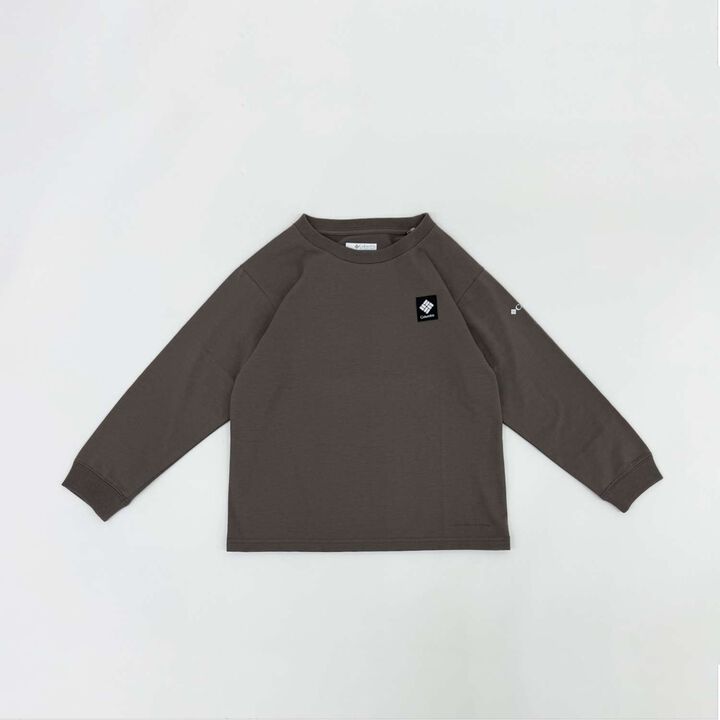 [Columbia] Kids Black Graphic Long Sleeve T-Shirt,Beige, medium image number 13