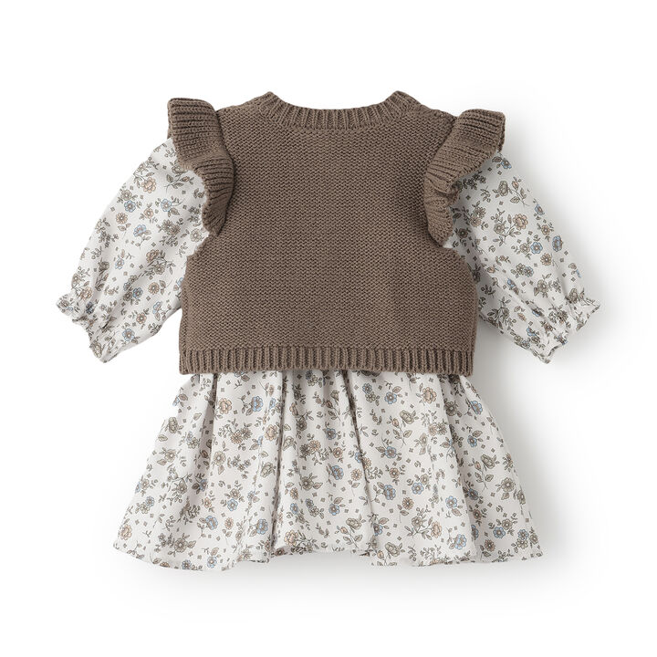 Link - Vest-Style Dress Outfit Set,Ivory, medium image number 6