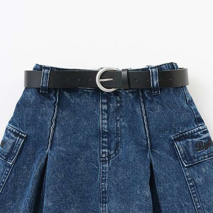 Belted Cargo Skirt,Navy, medium image number 4