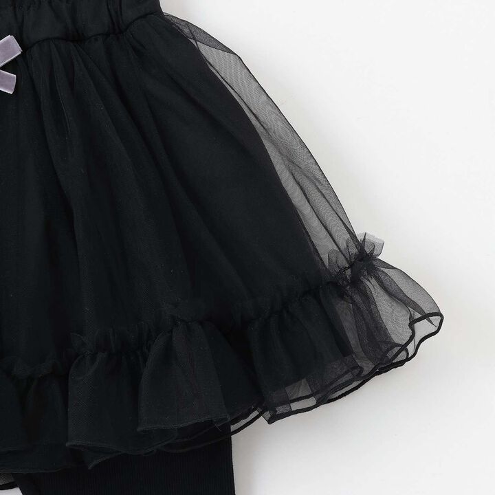 Frilly Tulle Skirt Shorts,Blue gray, medium image number 9