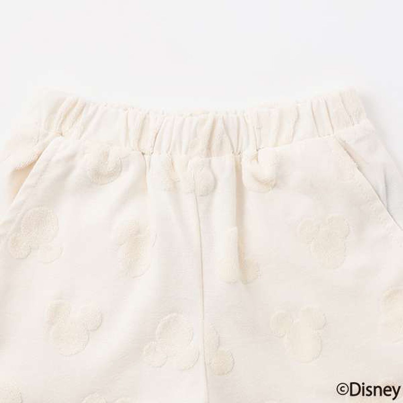 [Disney] Pile Jacquard Half Pants,Pearl white, large image number 10