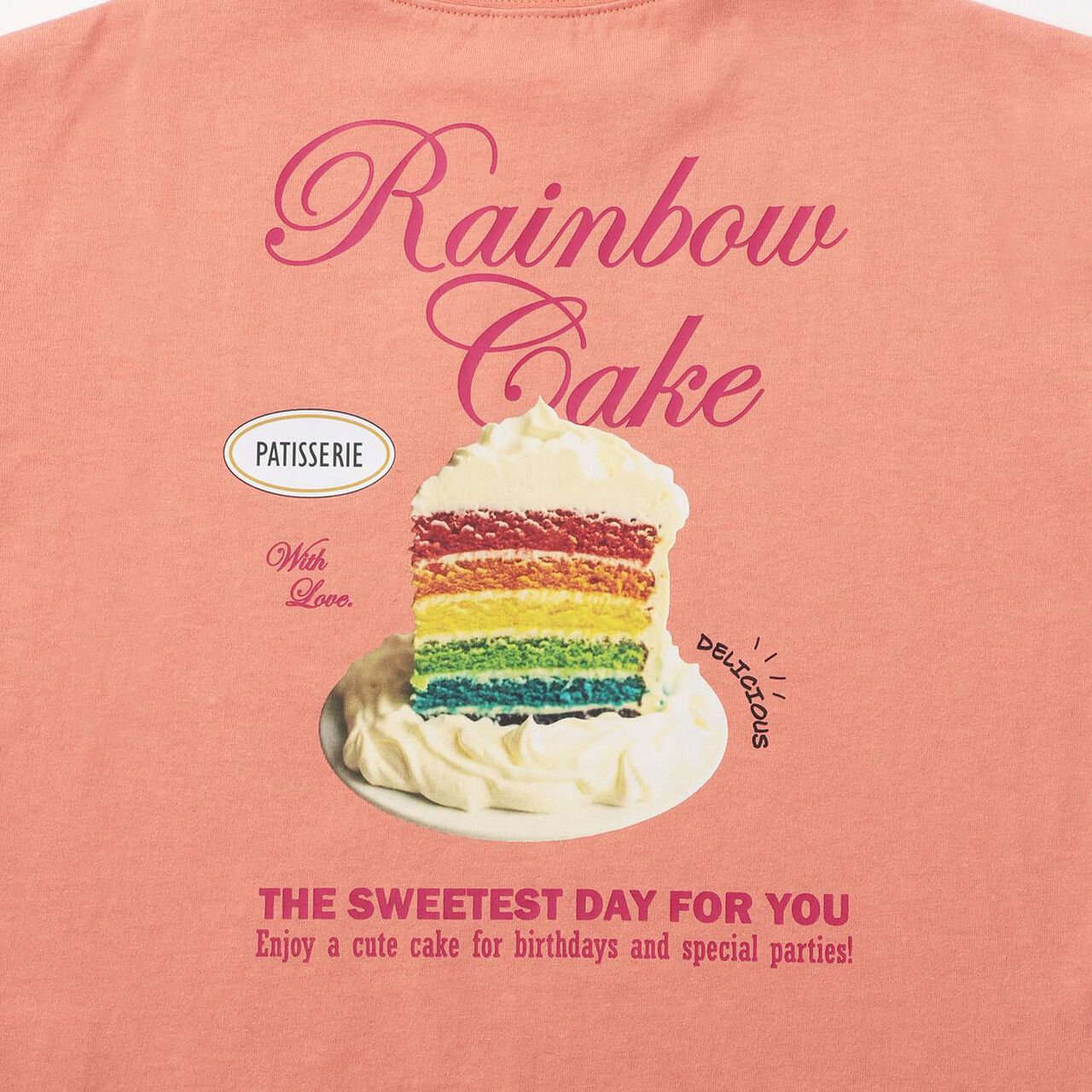 Assorted Food Wide Short-Sleeve T-Shirt,White, large image number 8