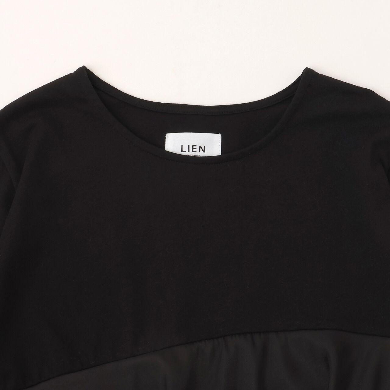 Organza Docking Long-Sleeve T-Shirt,Striped, large image number 9