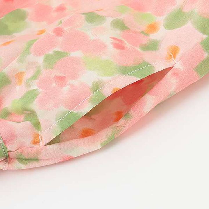 Flower Print Outfit Set,Pink, medium image number 9