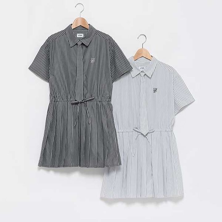 LTXC - Shirt One-Piece Dress with Tie,Black, medium image number 3