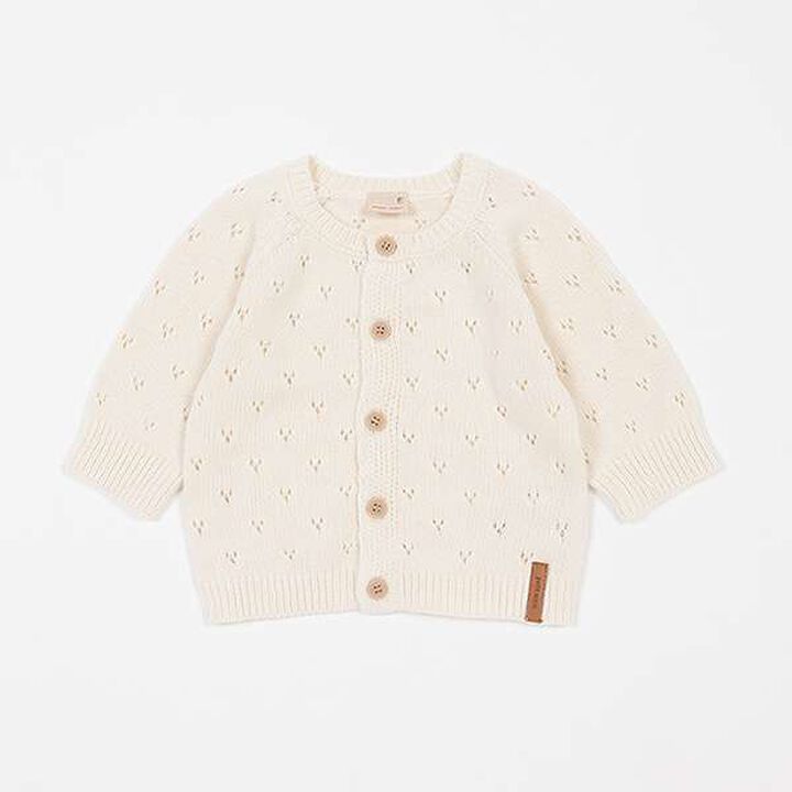 Needle Punch Cardigan,Ivory, medium image number 2