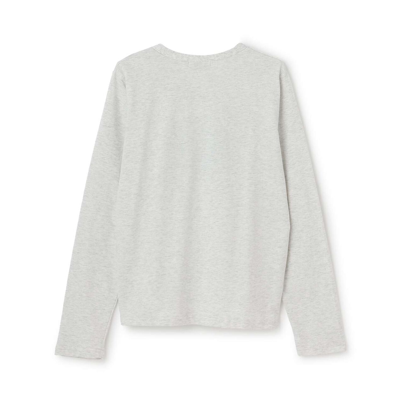 Logo Embroidery Long-Sleeve T-Shirt,Off white, large image number 6