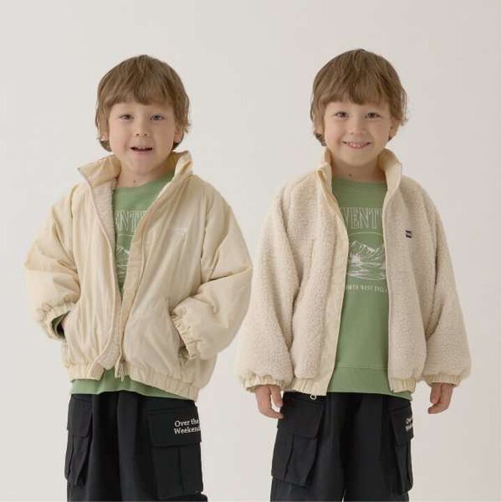 Reversible Oversized 2-Way Jacket,Navy, medium image number 20