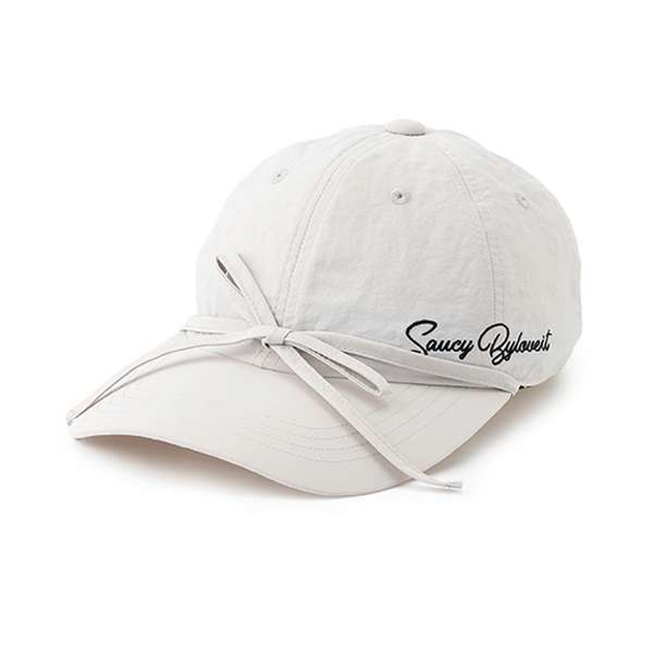 Ribbon Tape Cap,Pearl white, large image number 0