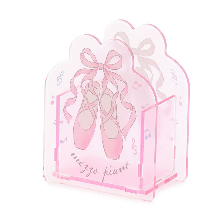 [Stationery] Ballet Pattern Acrylic Pen Holder,Light pink, medium image number 1