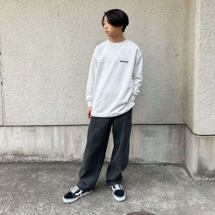 Denim Baggy Pants,Blue, medium image number 12