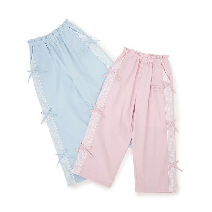 Ribbon Shaka Pants [Water-Repellent Finish],Pink, medium image number 4