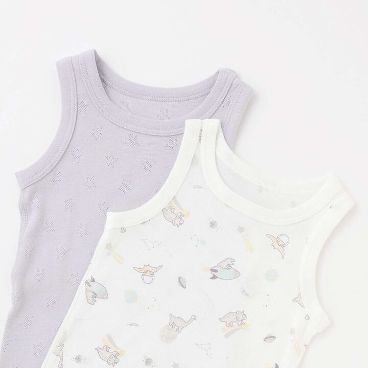 [Weak Acidity] Boys' Tank Undergarments 2P,Beige, medium image number 4