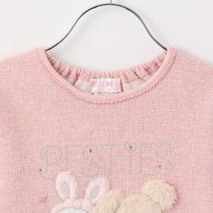 Scalloped Hem Besties T-Shirt,Off white, medium image number 2