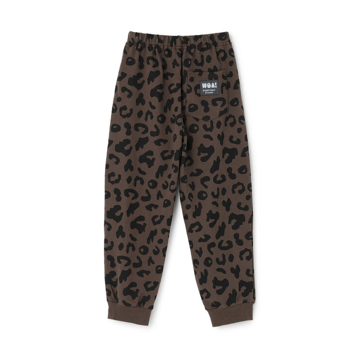 [Stain-Resistant/Quick-Dry/Goodbye Pills] All-Over Pattern Sweatpants for Boys Kids,Dark brown, medium image number 1