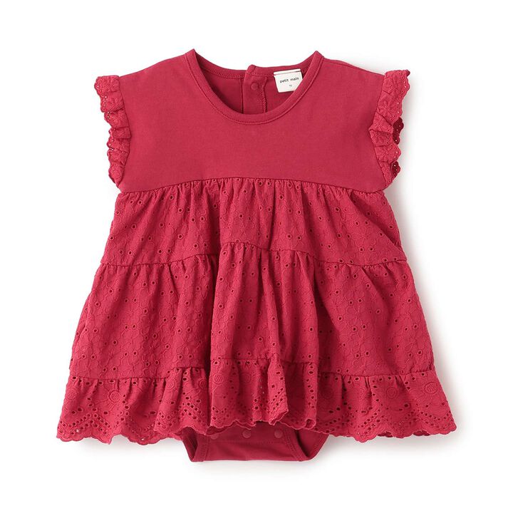 [Web Exclusive] Lace Tiered Dress Romper,, medium