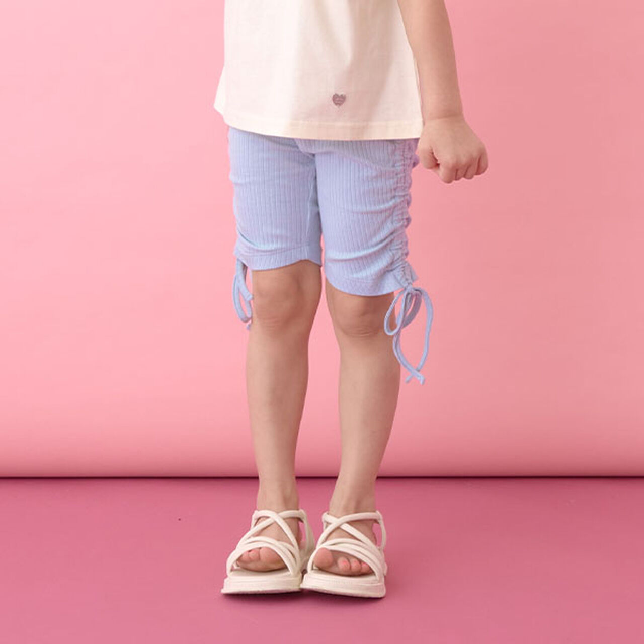 5-Length Shirred Leggings,Moderate pink, large image number 23