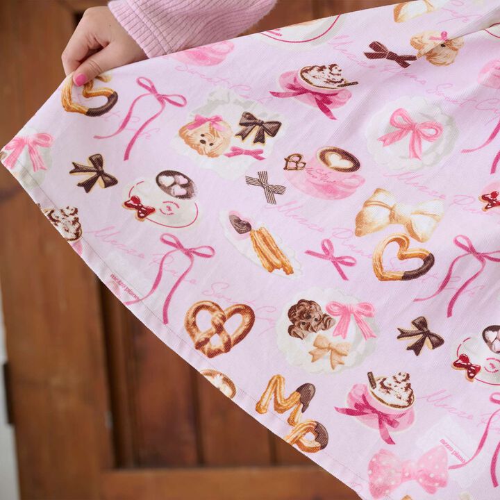 Café Pattern Camisole Dress,Pink, medium image number 12