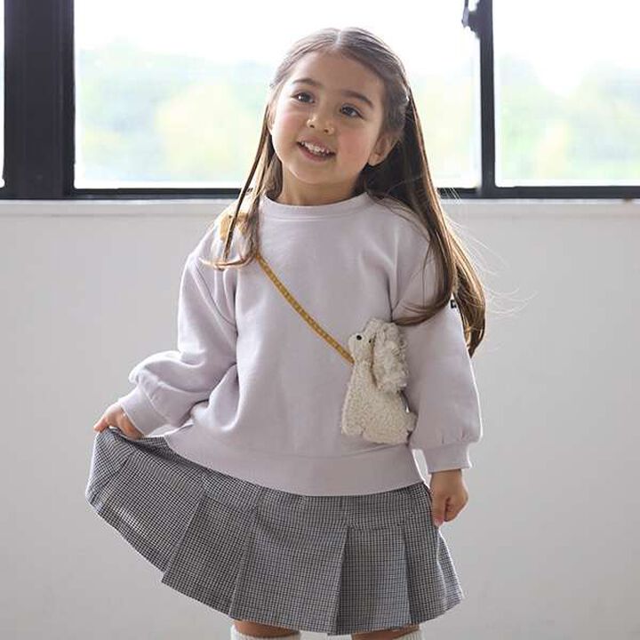 [Link] Check Pleated Skirt-Pants (Kids Size),Brown, medium image number 6