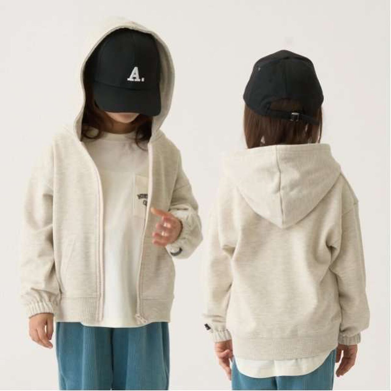 Versatile Drop Simple Zip Hoodie,Charcoal gray, large image number 19