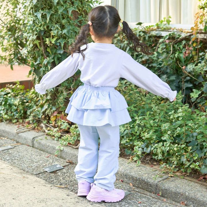 [School-Ready] [Water-Repellent, Anti-Stain, Durable, UV] Layered Skirt Pants,Lavender, medium image number 29