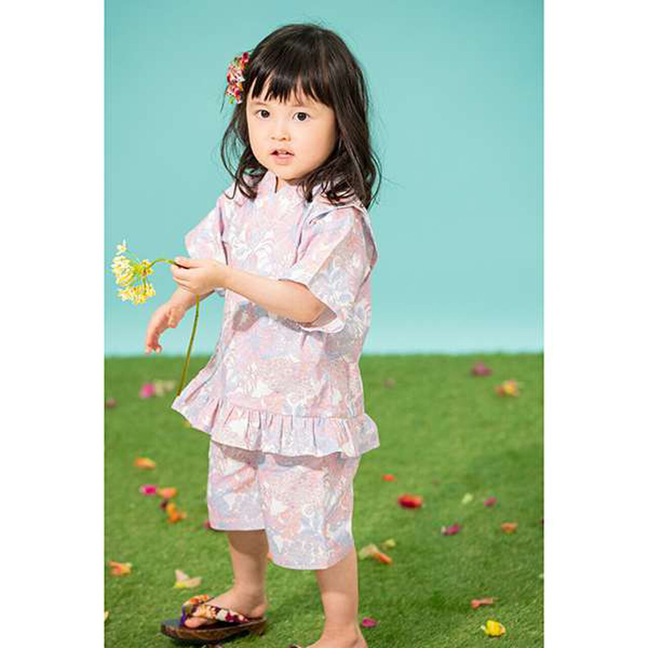 Angelica Garla Jinbei Suit,Cherry Pink, large image number 8