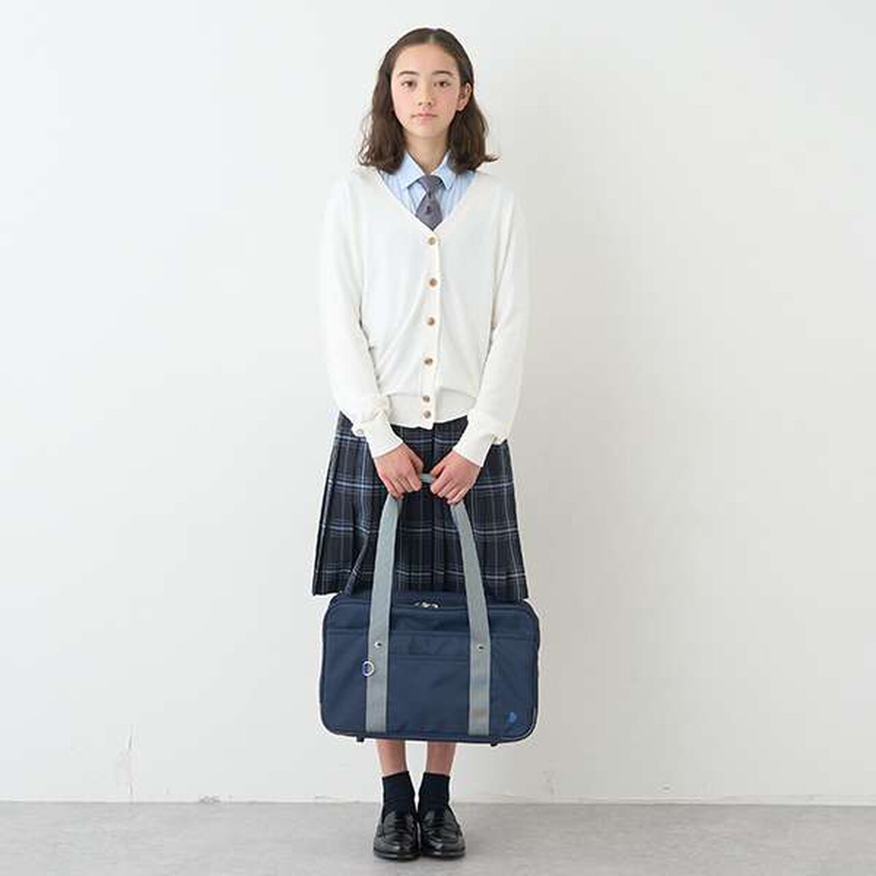 *TW Pleated Check Skirt,Blue, large image number 16
