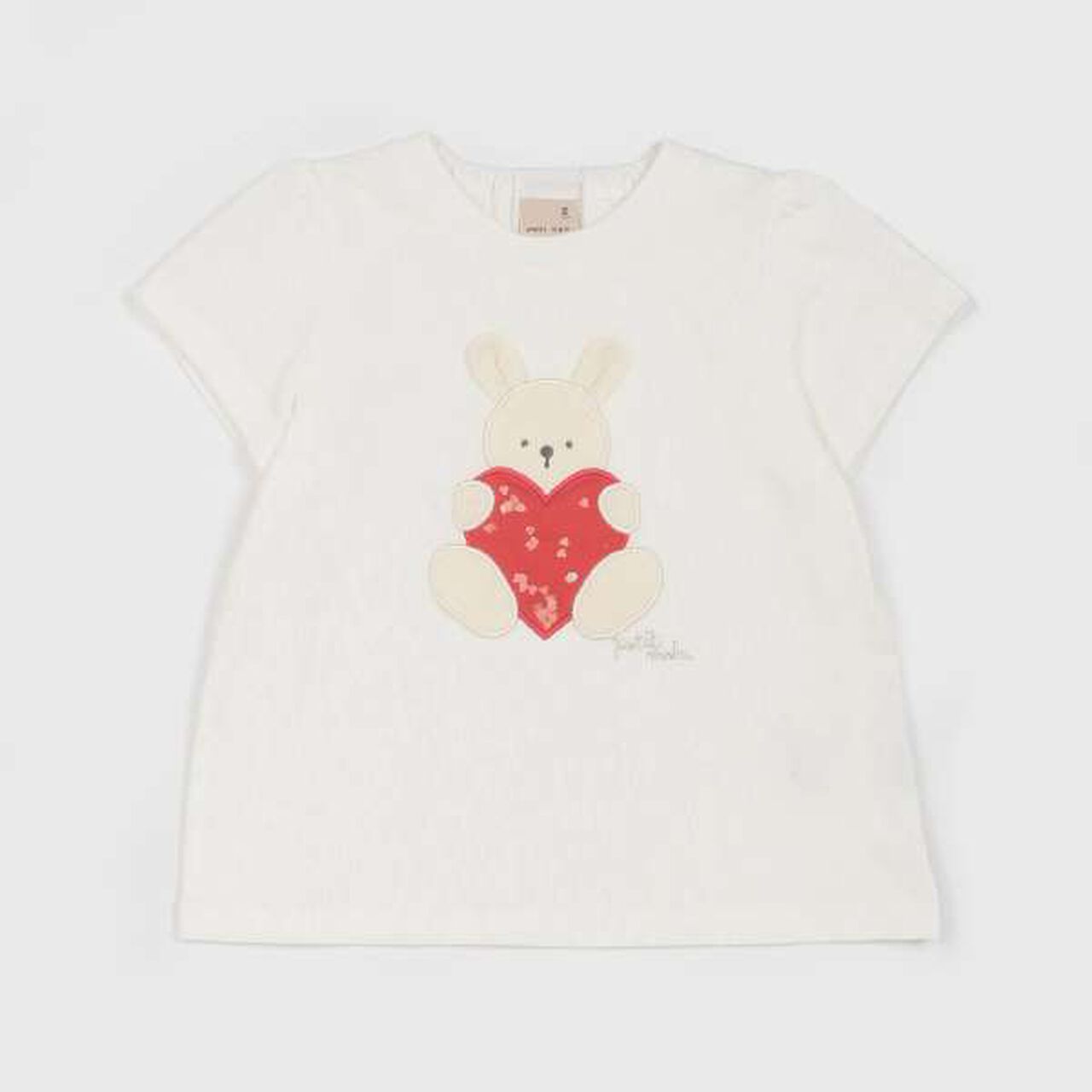 Anti-Stain Sparkling Motif T-Shirt (Kids),Light blue, large image number 7