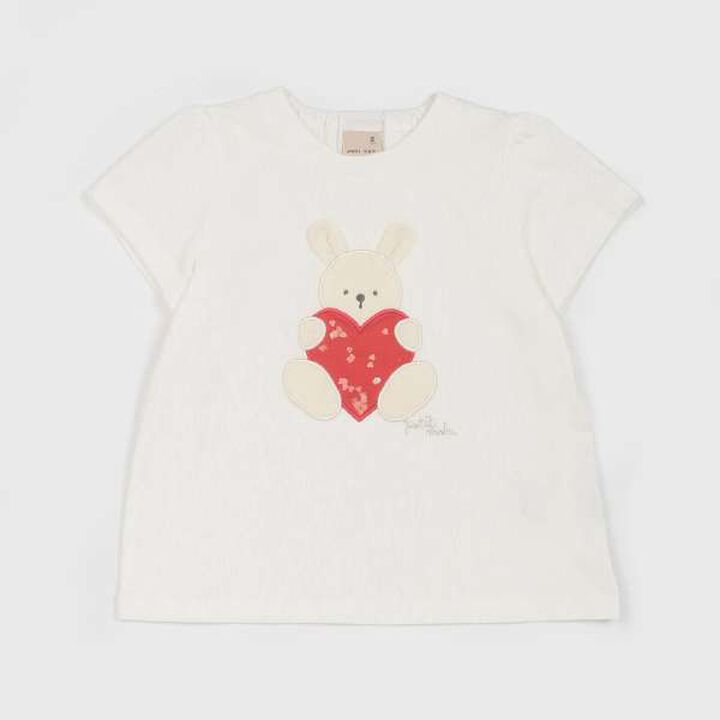 Anti-Stain Sparkling Motif T-Shirt (Kids),Light blue, medium image number 7