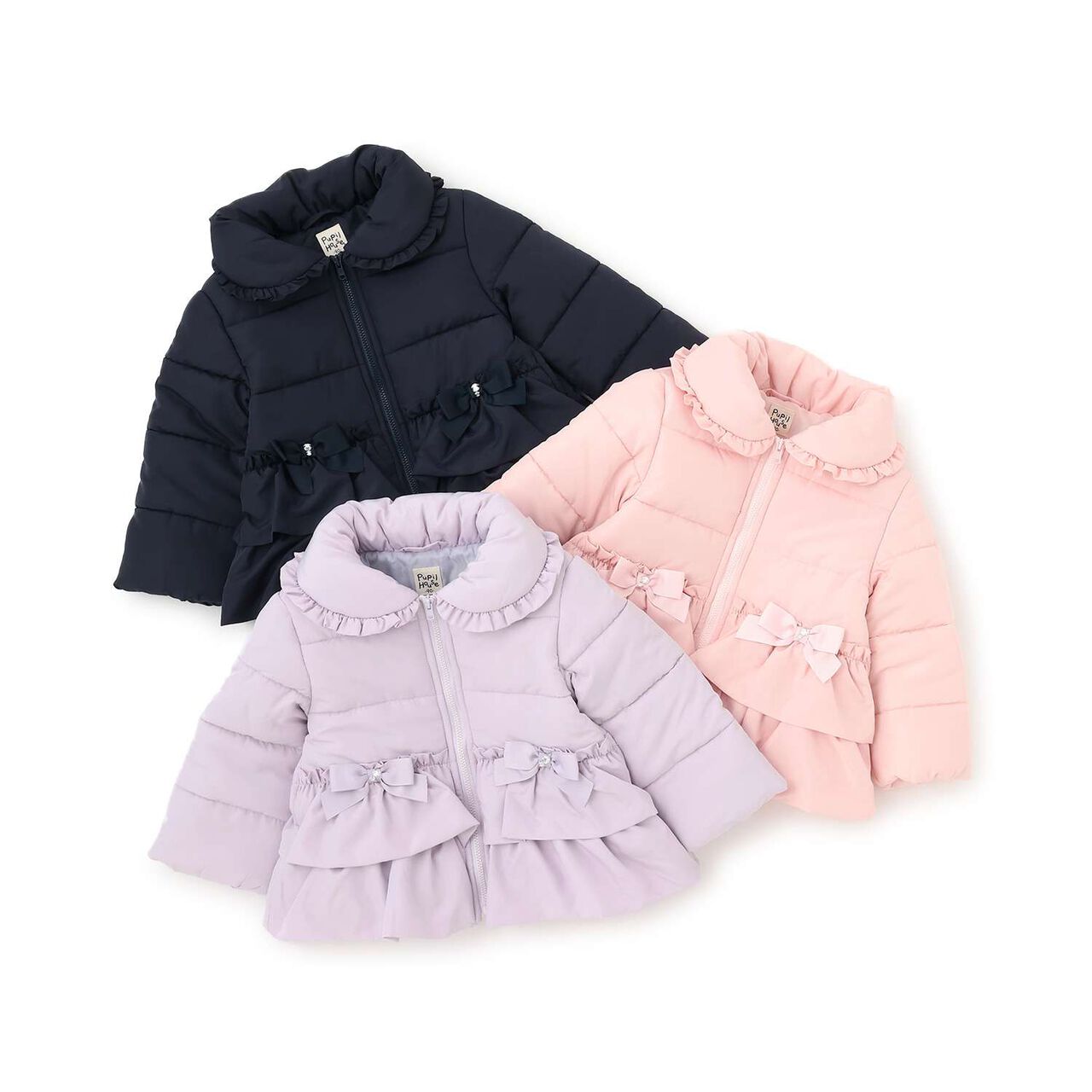 Padded Peplum Blouson,Pink, large image number 9