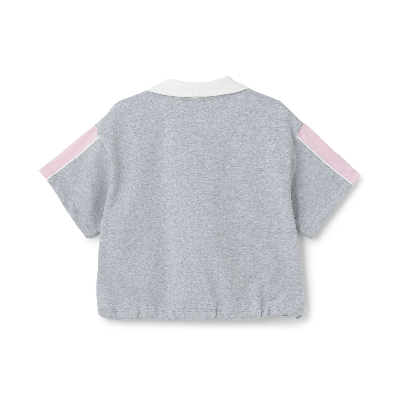 Half Zip Short Sleeve T-Shirt,Gray, large image number 1