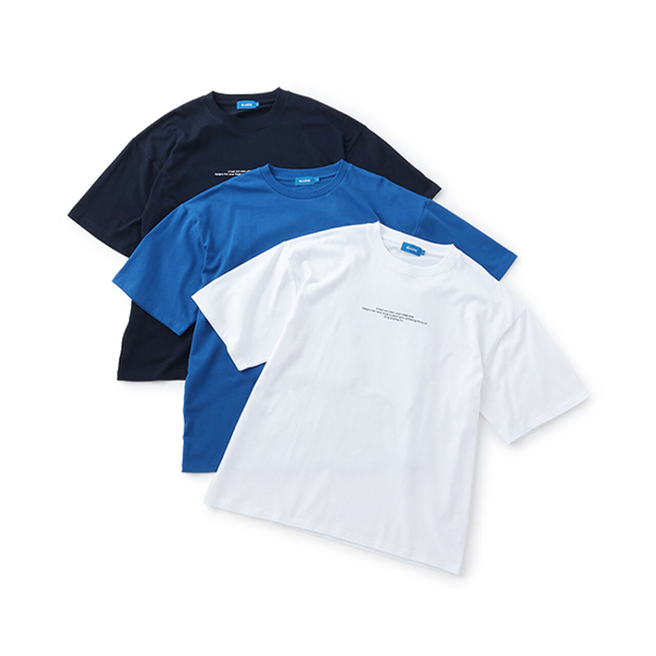 [Cool Touch] High Cool Cotton Back Photo Short Sleeve T-Shirt,Blue, large image number 9