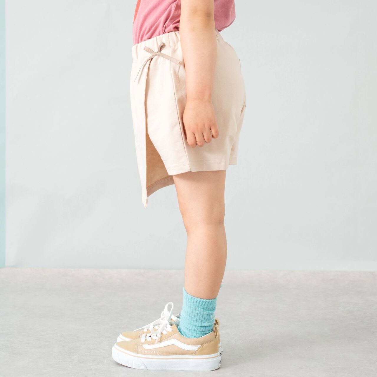 Cut Trapeze Wrap Culottes,Beige, large image number 4