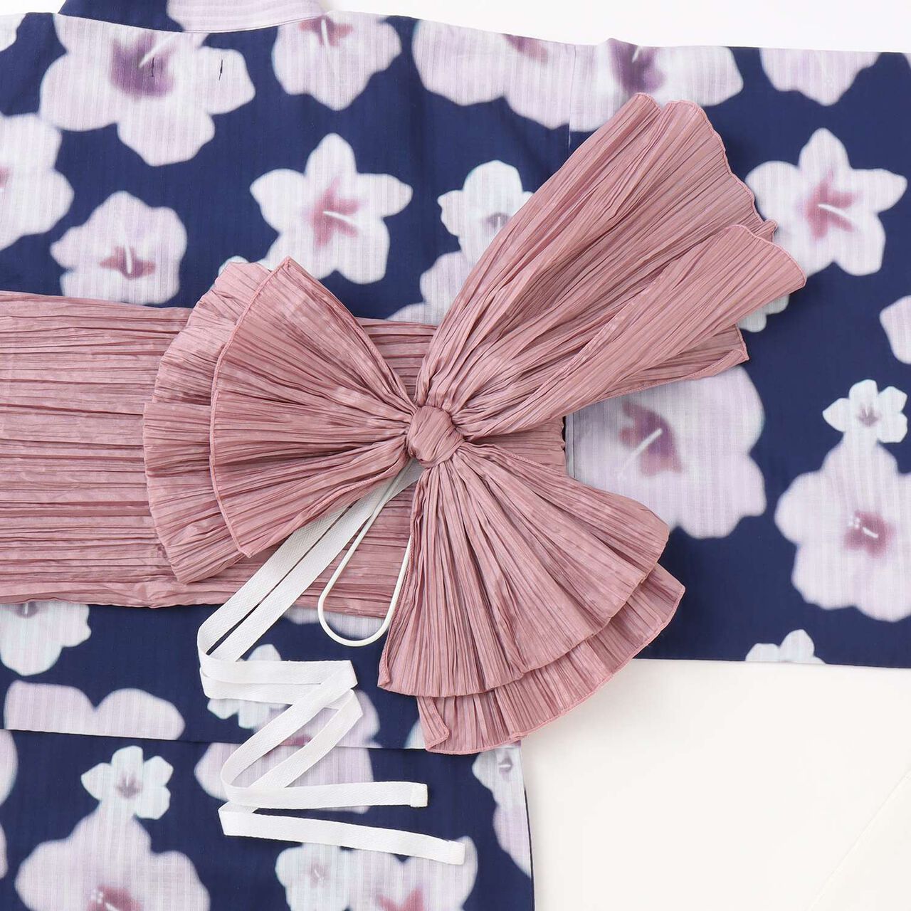 Floral Pattern Two-Piece Yukata,Pearl white, large image number 28
