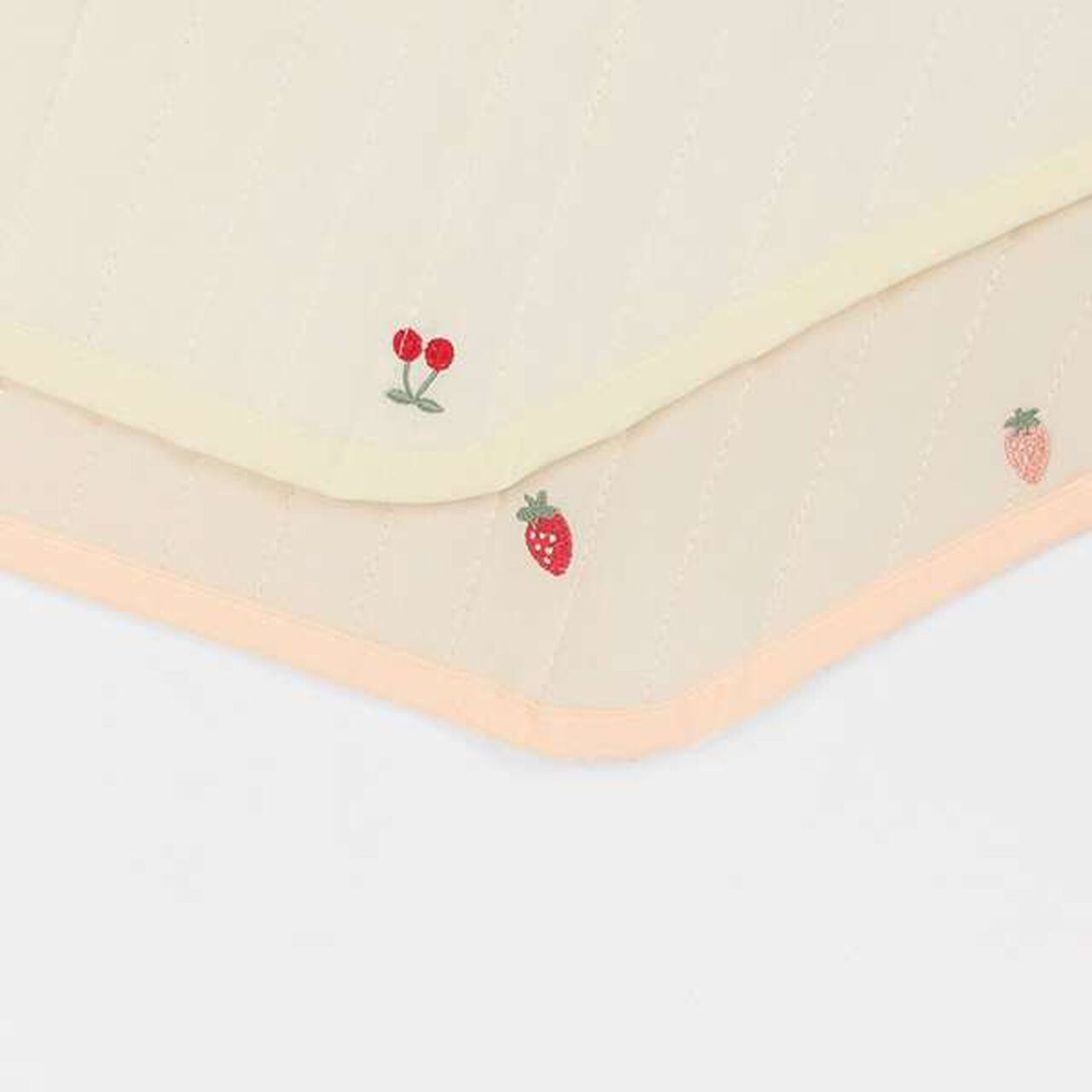 Ecru Cotton Bed Cover,Light pink, large image number 3
