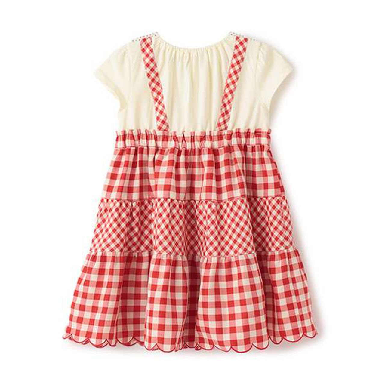 Strawberry One-Piece Dress,Red, large image number 1